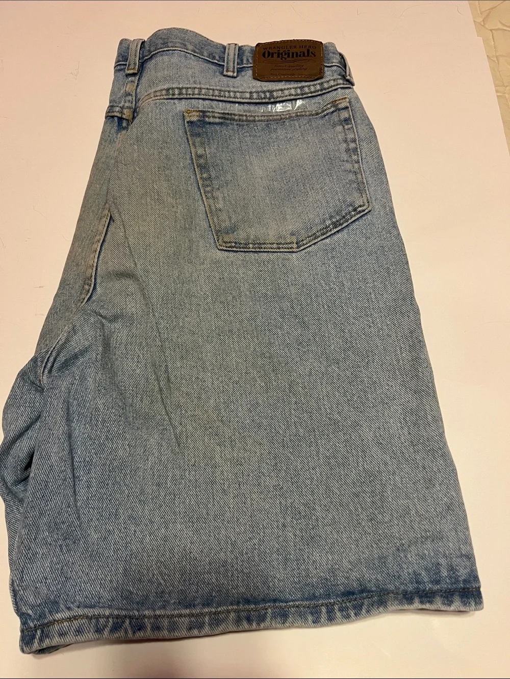 Vintage Wrangler Hero Originals Light Wash Relaxed Fit Jeans Size 38